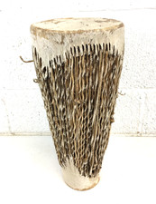 Vintage African Hand Drum Djembe Bongo Hand Drum Natural Materials
