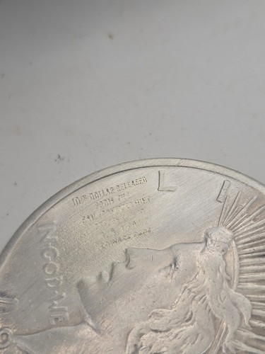 1922 silver peace dollar