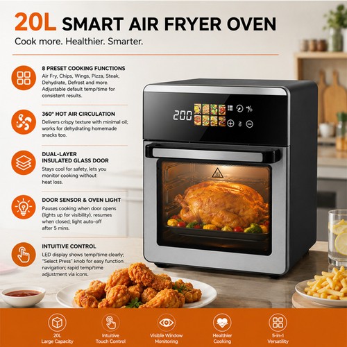 20l digital touch controls - digital, air