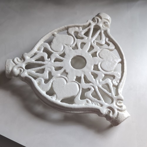 Vintage cast iron table base - vintage,