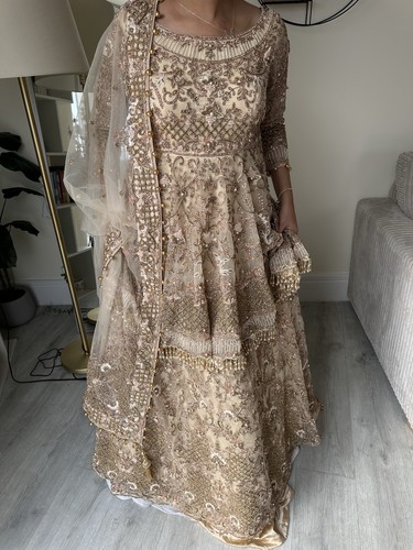 Champagne wedding lengha - wedding,