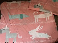 Next Girl Single Bed Duvet Cover And Pillowcase Horse Rabbit Sausage Dog