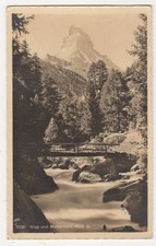 Switzerland, Visp und Matterhorn Postcard, B216
