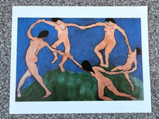 Rare Collectable Vintage Henri Matisse Art Paper Picture Print La Danse