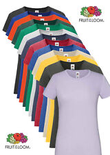 Fruit of the Loom Ladies Womans Cotton Short Sleeve Iconic Tee T-Shirt