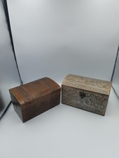 Pair treasure chest wooden - treasure,