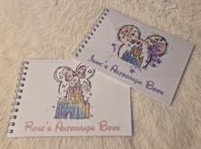 A6 Personalised Mickey / Minnie Autograph Memory Book Holiday Disney Inspired