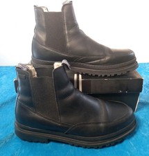 Barbour Lomond Leather Chelsea Boots - Black Size 12 uk. VGC. 
