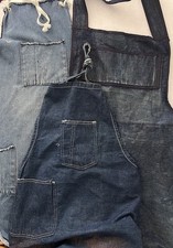 LOT OF 3 Vintage Denim Aprons