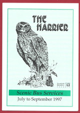 Scottish Borders The Harrier Scenic Bus Services times July 1997