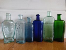 6X  VICTORIAN  CHEMIST /  MEDICINE  BOTTLES  CIRCA  1890/1900