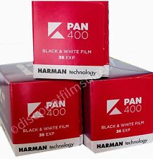 3 x Kentmere Pan (BY ILFORD) 400 35mm 36exp Black and White Film  - POST FREE