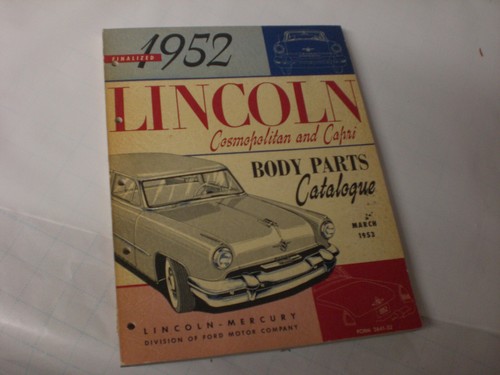 1952 lincoln cosmopolitian - lincoln,