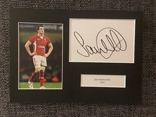 SAM WARBURTON - *proof* WALES RUGBY SIGNED A4 DISPLAY MOUNT +COA
