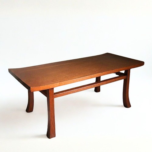 Antique japanese keyaki low - antique,