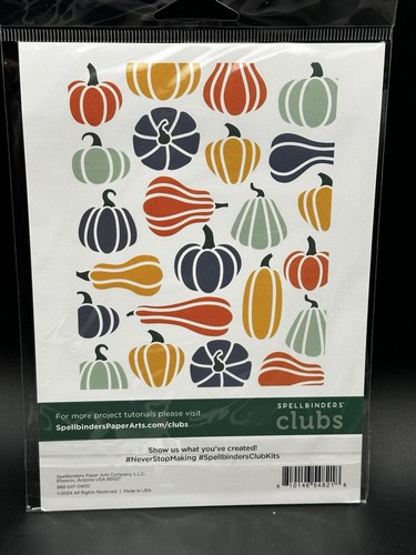 Spellbinders colorful pumpkins - colorful,