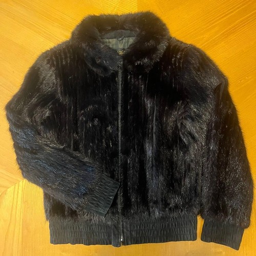 Saga mink bomber jacket coat - bomber,