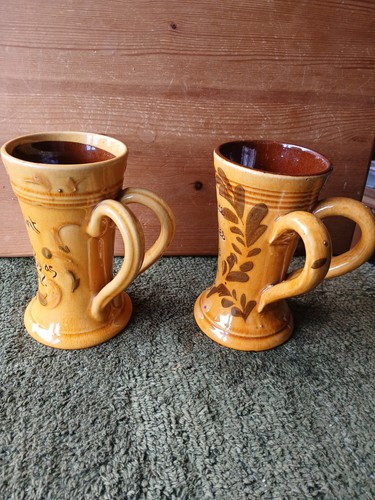 Two antique handled tyg - two,