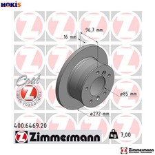 2x BRAKE DISC 400.6469.20 FOR