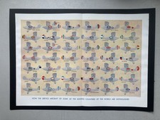 RARE 1938 MILITARY AVIATION PRINT-  SERVICE AIRCRAFT MARKINGS