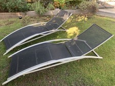 2 x Sun Loungers - Metal