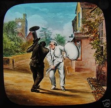 Glass magic lantern slide - magic, the
