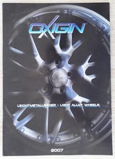Oxigin Alloy Wheels Brochure Catalogue 2007