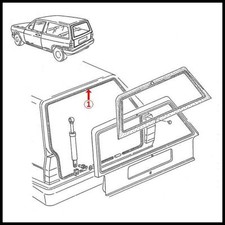 VW MK2 POLO REAR TAILGATE BOOT LID BODY RUBBER SEAL Coupe Breadvan Saloon Derby