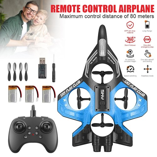 Flip plane drone toy remote - rc,