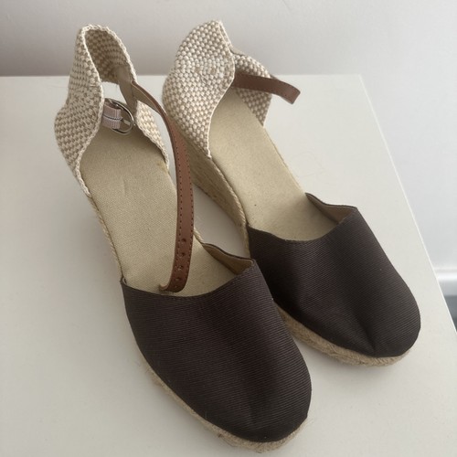 Brown wedge ladies closed - brown,
