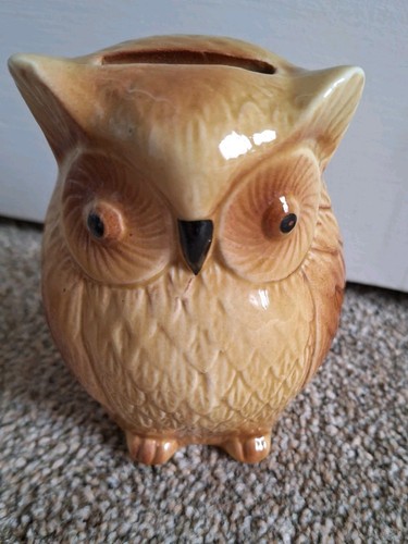 Vintage owl money box - money, box.