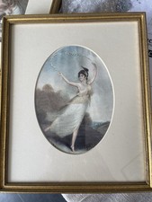 Antique Stipple-Engraving Mademoiselle Parisot By C. Turner after J.JMesquerier 