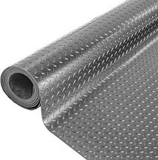 Nisorpa Rubber Garage Floor Mat, 1.2x2.5m, Non-Slip, Heavy Duty, Grey