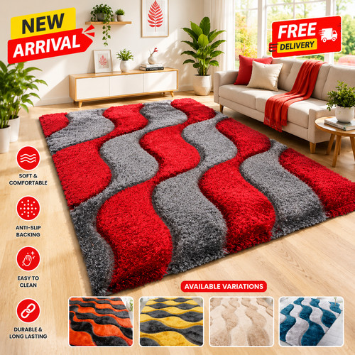 Large thick shaggy - rug, soft