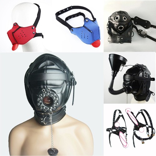Leather padded hood funnel - pu,