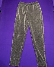Next Leggings Sparkling Glitter Size 8 Long Black party wear Worn once Excellent