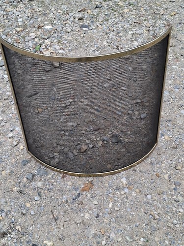 Curved fireguard 650mm silver - fireguard,