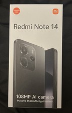 Xiaomi Redmi Note 14 Unlocked - Midnight Black - Brand New Sealed - 6gb/128gb