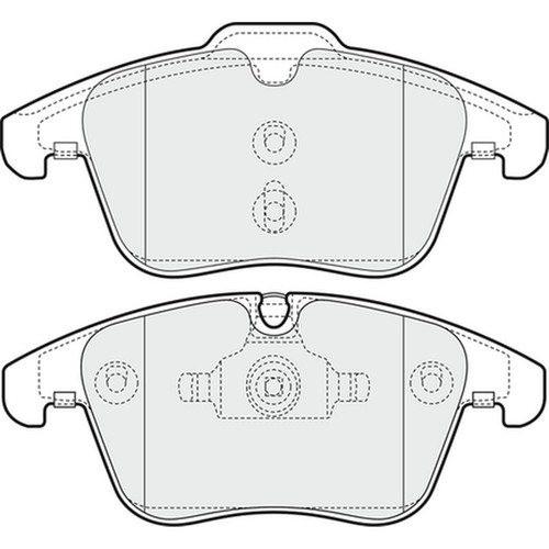 Brake pads set - brake, blue