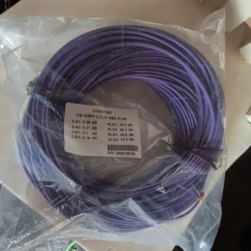Om4 duplex optical fibre - om4, lc-lc