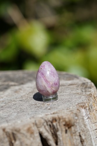 Lepidolite crystal egg pink - lepidolite,