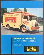 SAVIEM H14 A1 B5D & B6R D COMMERCIAL VEHICLES Sales Brochure Undated FRENCH TEXT