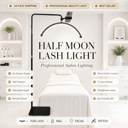 New half moon - moon, light