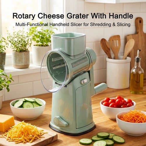 Rotary cheese grater with - rotary,