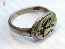 ✅ SATYR RIDES A PHALLUS SILVER ROMAN MEN'S RING  - 100 - 300, 1st - 3rd CENTURY