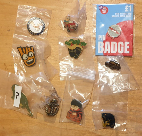 Collection pin badges - 10,