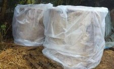 BIG HAY STRAW 4 5FT STRAW BIG ROUND BALE COVER TIDY BAG PLASTIC WATERPROOF NETS