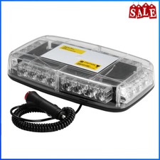 LED Warning Strobe Amber Flashing Beacon Magnetic Car Roof Recovery Light Bar