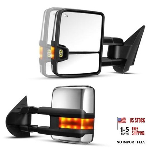 Pair towing mirrors - towing, fit