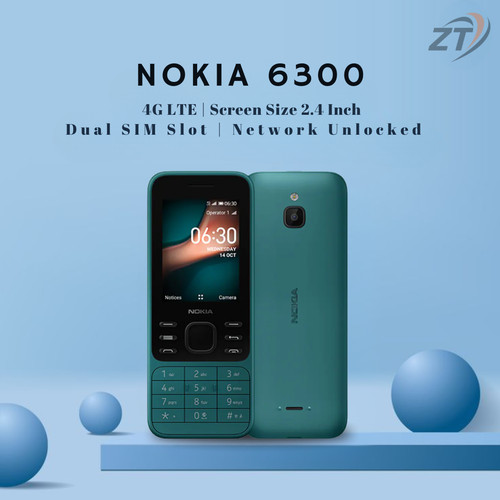 New boxed nokia 6300 - new, black